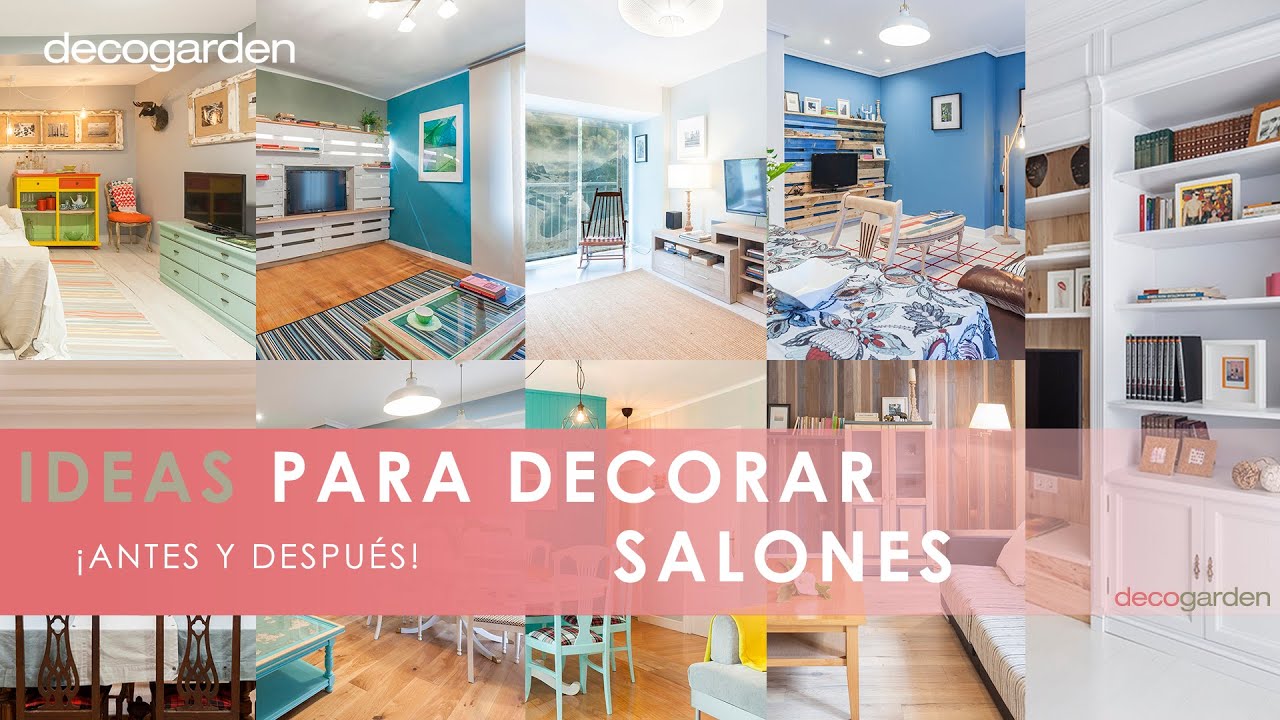 SALONES MODERNOS 🛋️📺 Decoraci&oacute;n de salones luminosos 🏠 Decogarden
