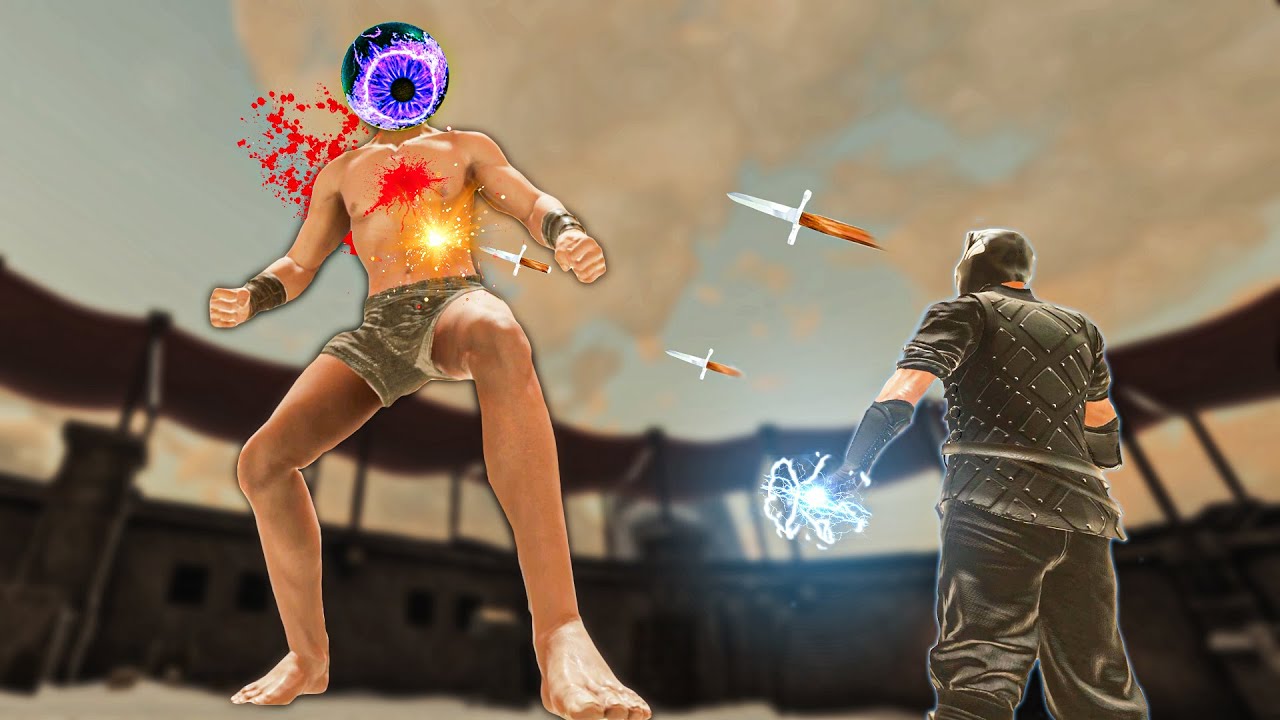 Throwing EXPLODING DAGGERS as Black Panther and Fighting Titans in Blade and Sorcery VR