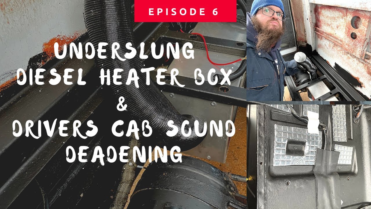 Underslung 5KW Chinese Diesel Heater in a Box & Cab Sound Deadening | Mercedes Vario Bus Conversion