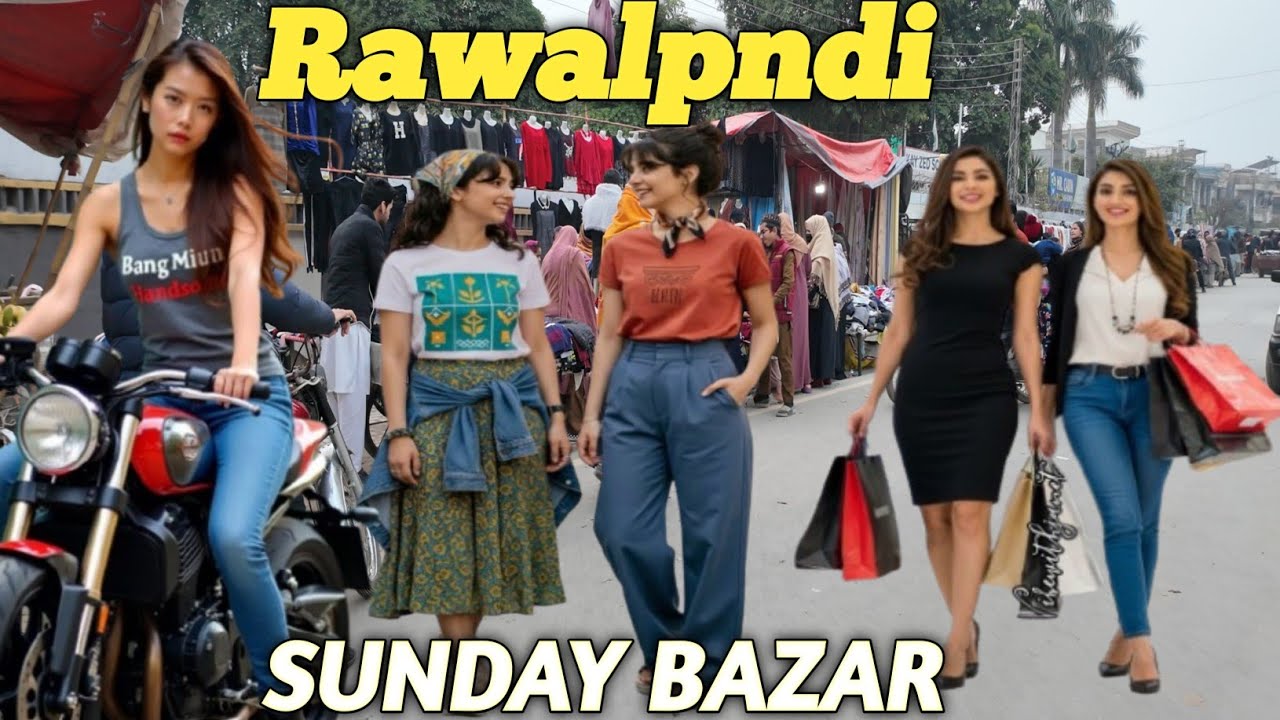 Pakistan Street Shopping | Rawalpindi Sunday Bazaar2026♥