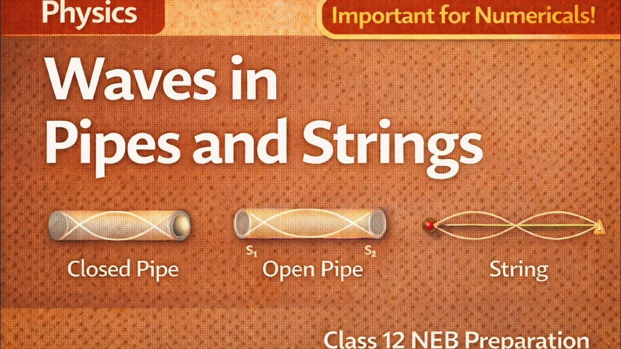 Waves in Pipes & Strings Explained Clearly | Class 12 Physics NEB | Numericals logic +Concepts