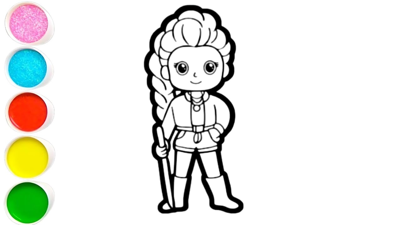 Как нарисовать Руми из K-pop «Охотники на демонов» || Рисование персонажа охотника на демонов в с...