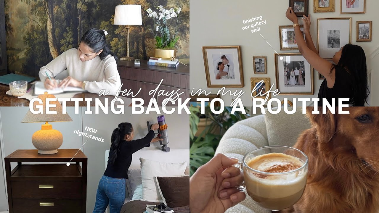 Getting Back to a Routine, Decorating Our Bedroom + Gallery Wall