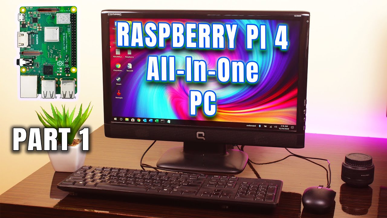 Сборка мощного ПК с помощью Raspberry Pi 4 | Моноблок на базе Raspberry Pi 4 (ЧАСТЬ 1)