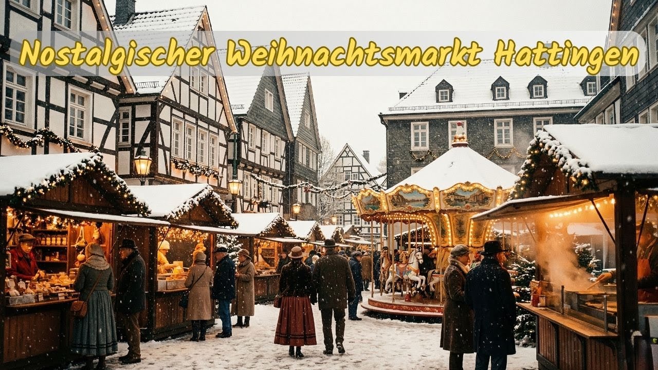🌟 Nostalgischer Weihnachtsmarkt Hattingen 2025 | Frau Holle Snow Show & Historic Old Town Magic 🌟