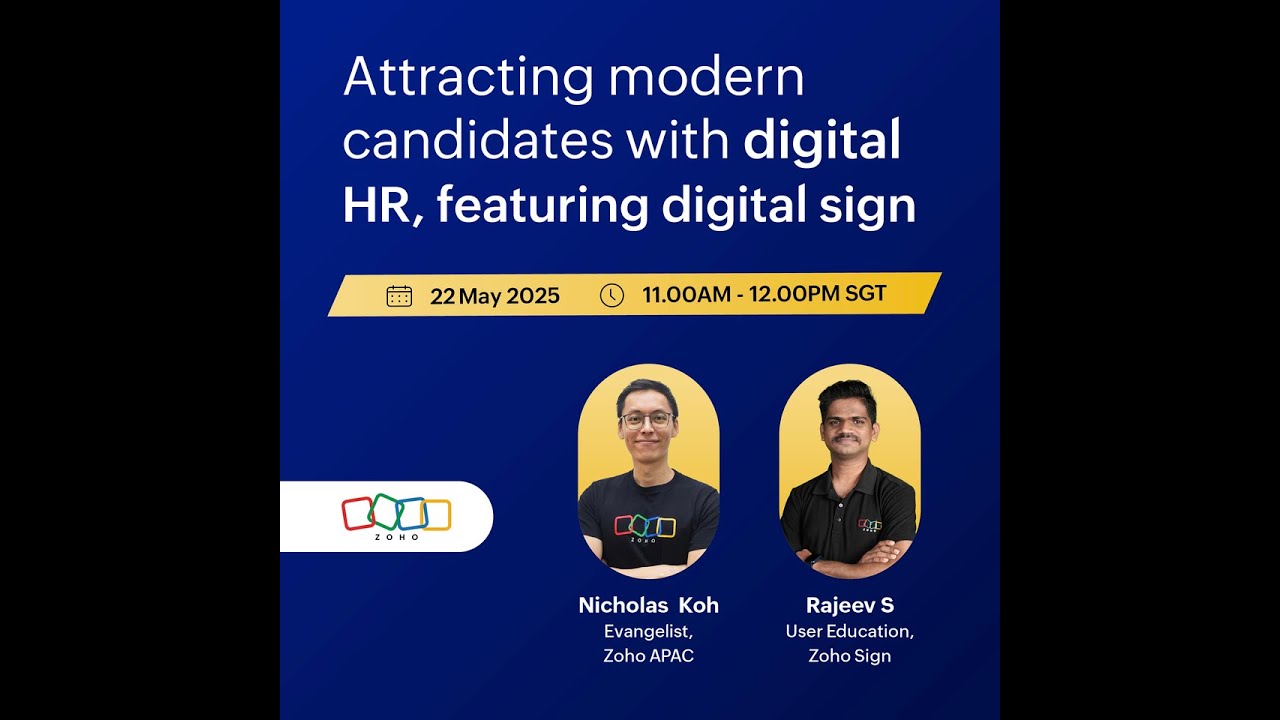 E-signatures in digital recruitment: Zoho Recruit & Zoho Sign demo