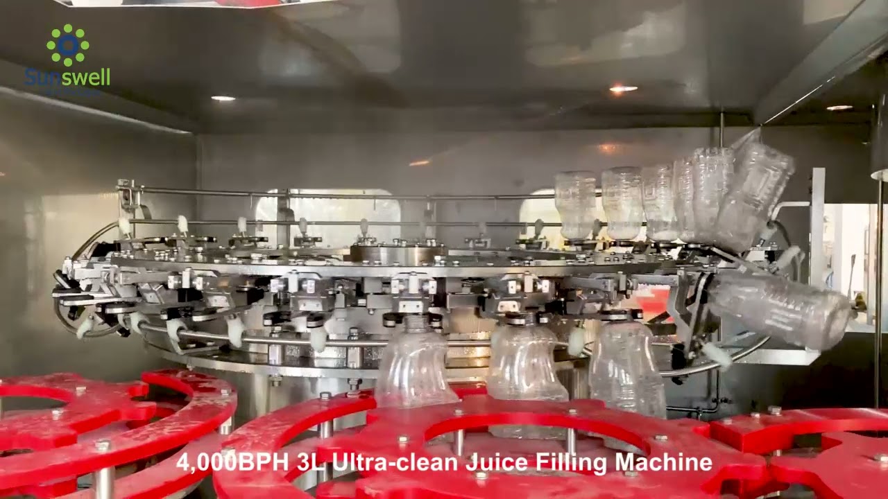 4,000BPH 3L Ultra Limpio Jugo M&aacute;quina Llenadora 720P