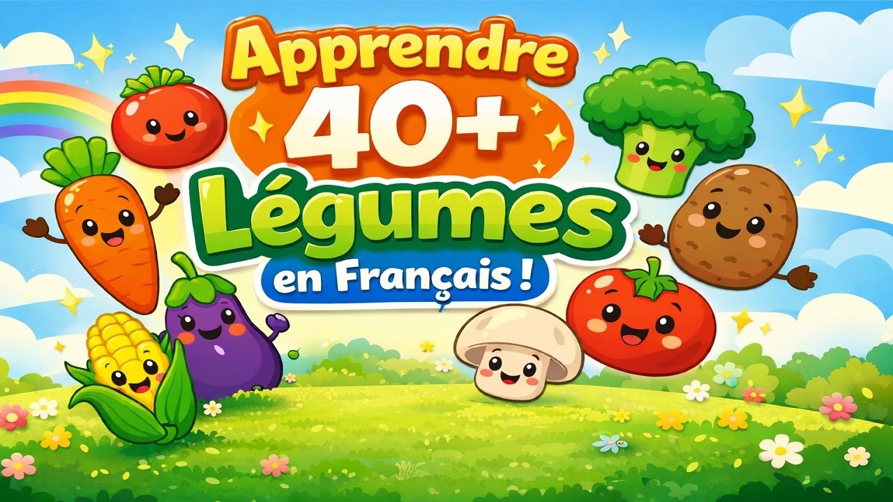 Apprendre 40+ Légumes en Français 🥕 | Noms des Légumes pour Enfants | 40+ Vegetables in French