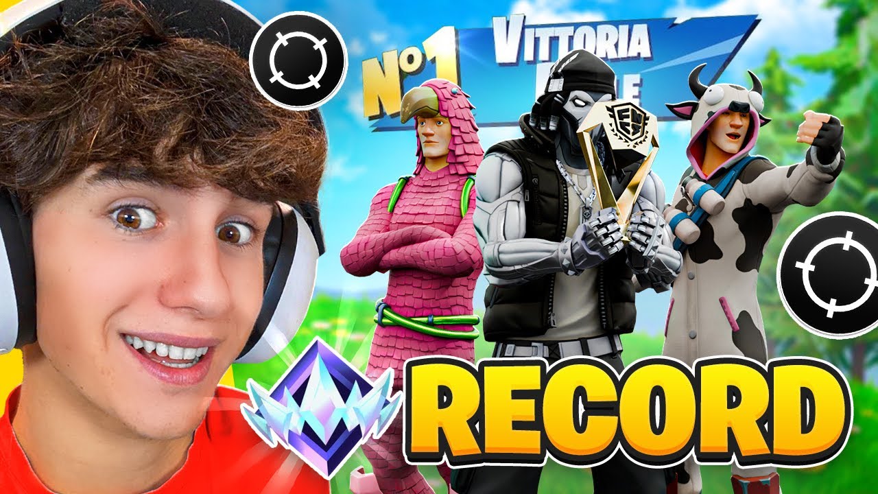 ABBIAMO FATTO il RECORD MONDIALE di KILL in RANKED UNREAL RIENTRO col TEAM!! Fortnite ITA