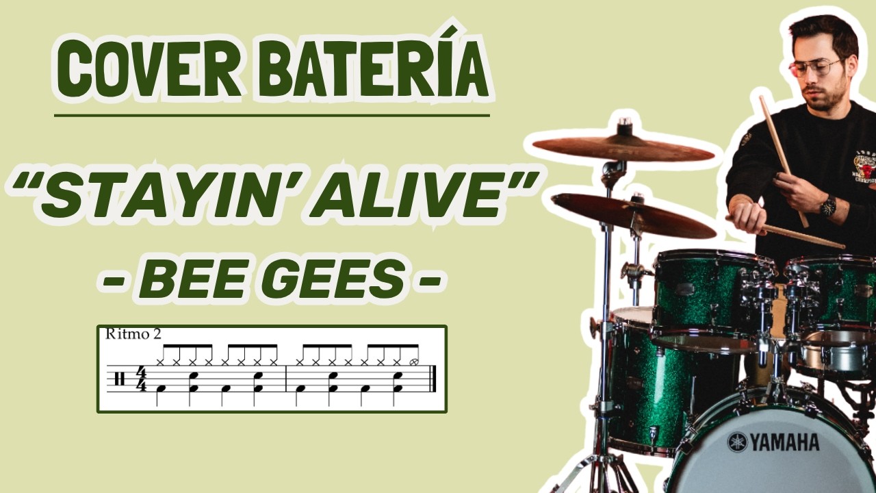 🥁STAYIN' ALIVE - Bee Gees (DRUM COVER) BATERÍA