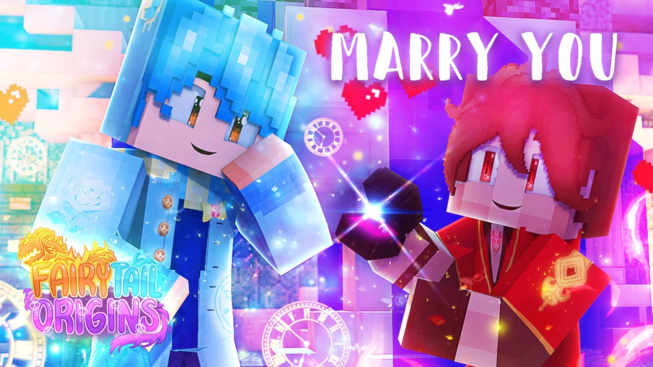 BRUNO MARS - MARRY YOU | Minecraft Music Video [Fairy Tail Origins]
