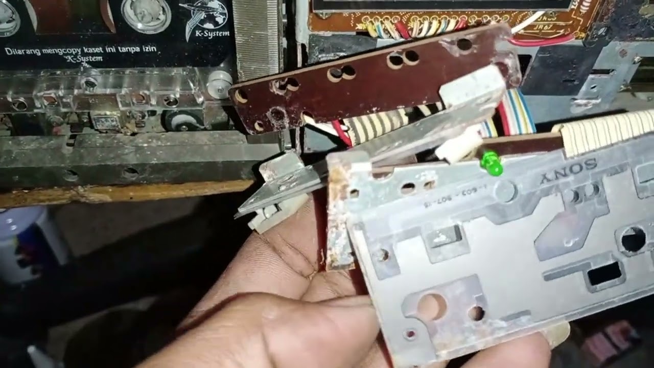 SONY TC FX6 CARA GANTI KARET BELT