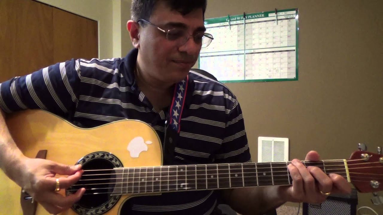 Musafir hoon yaaron (music RD Burman) guitar chords and strumming lesson by Suresh