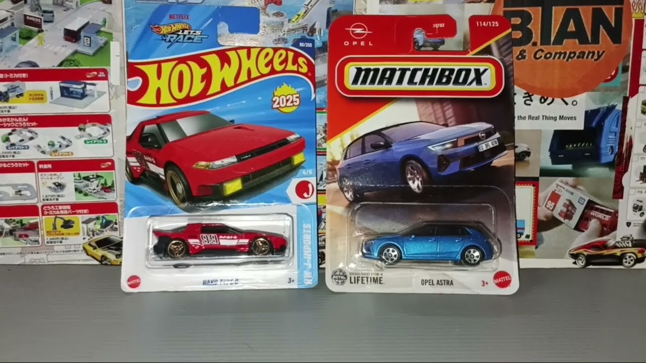 Литые модели Hot Wheels Hako Type-D и Matchbox Opel Astea