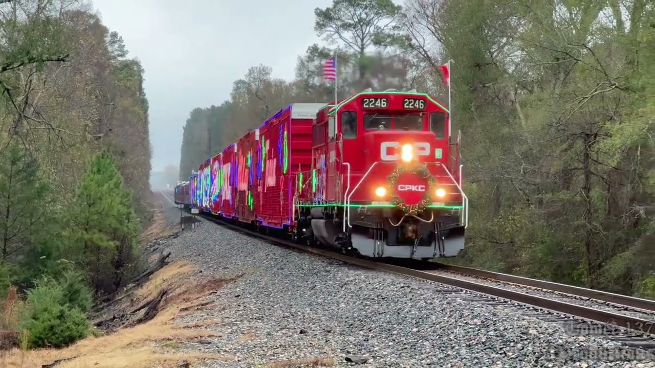 Chasing the FIRST CPKC Holiday Train on the Greenville Sub!