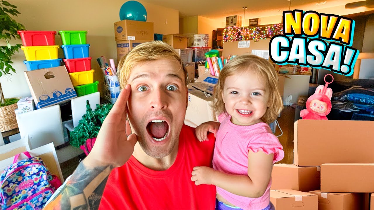 MUDAMOS de CASA por causa do LABUBU ESTRANHO! *Deu ruim! Pai Também Vloga
