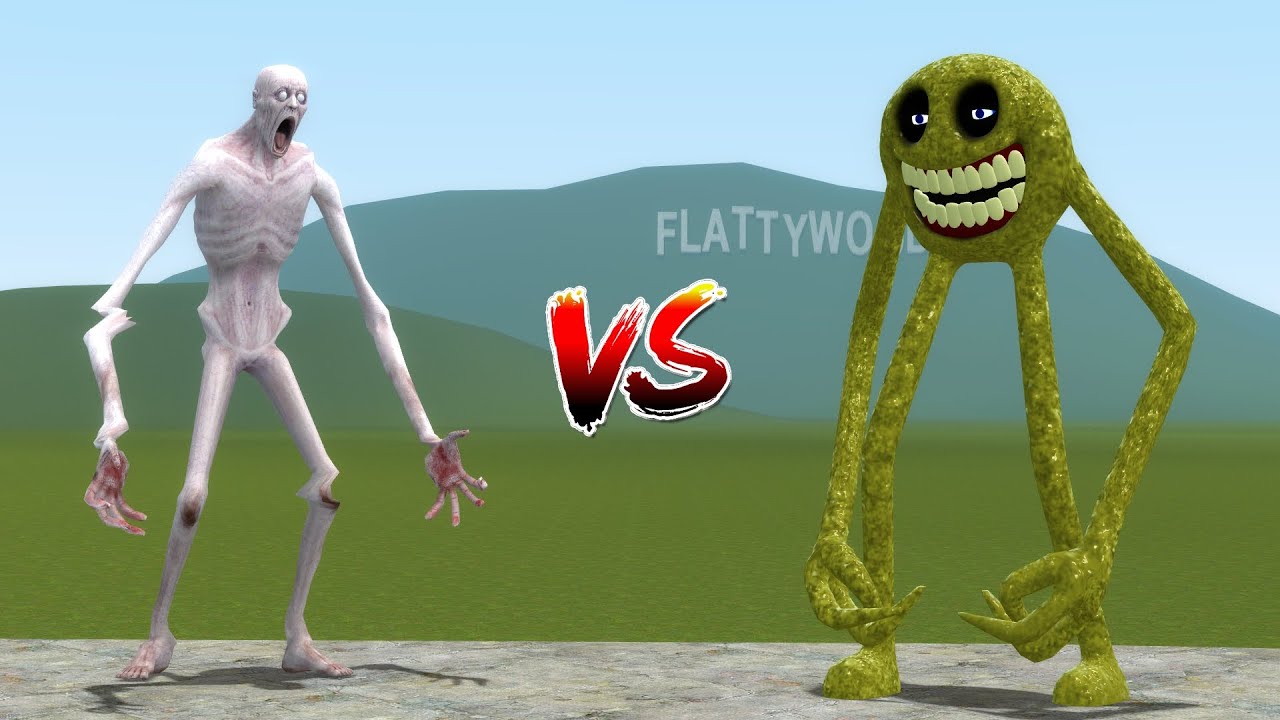 Новый SCP-096 против нового стилизованного NEXTBOT от Innyume Smiley из Roblox в Garry's Mod!