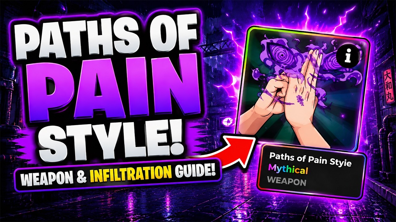 PATHS OF PAIN STYLE in ANIME WARRIORS III Roblox - Weapon and Infiltration Guide