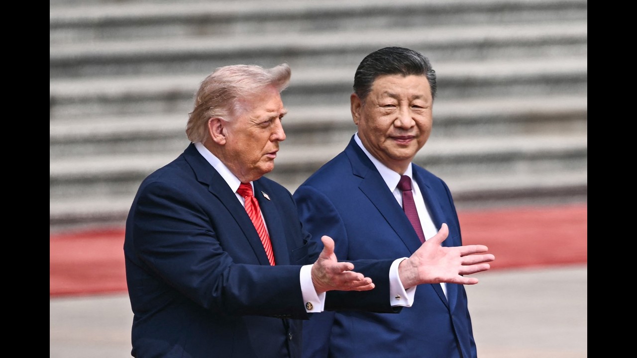 Президент Трамп присутствует на государственном банкете с председателем КНР Си Цзиньпином в Пекине.