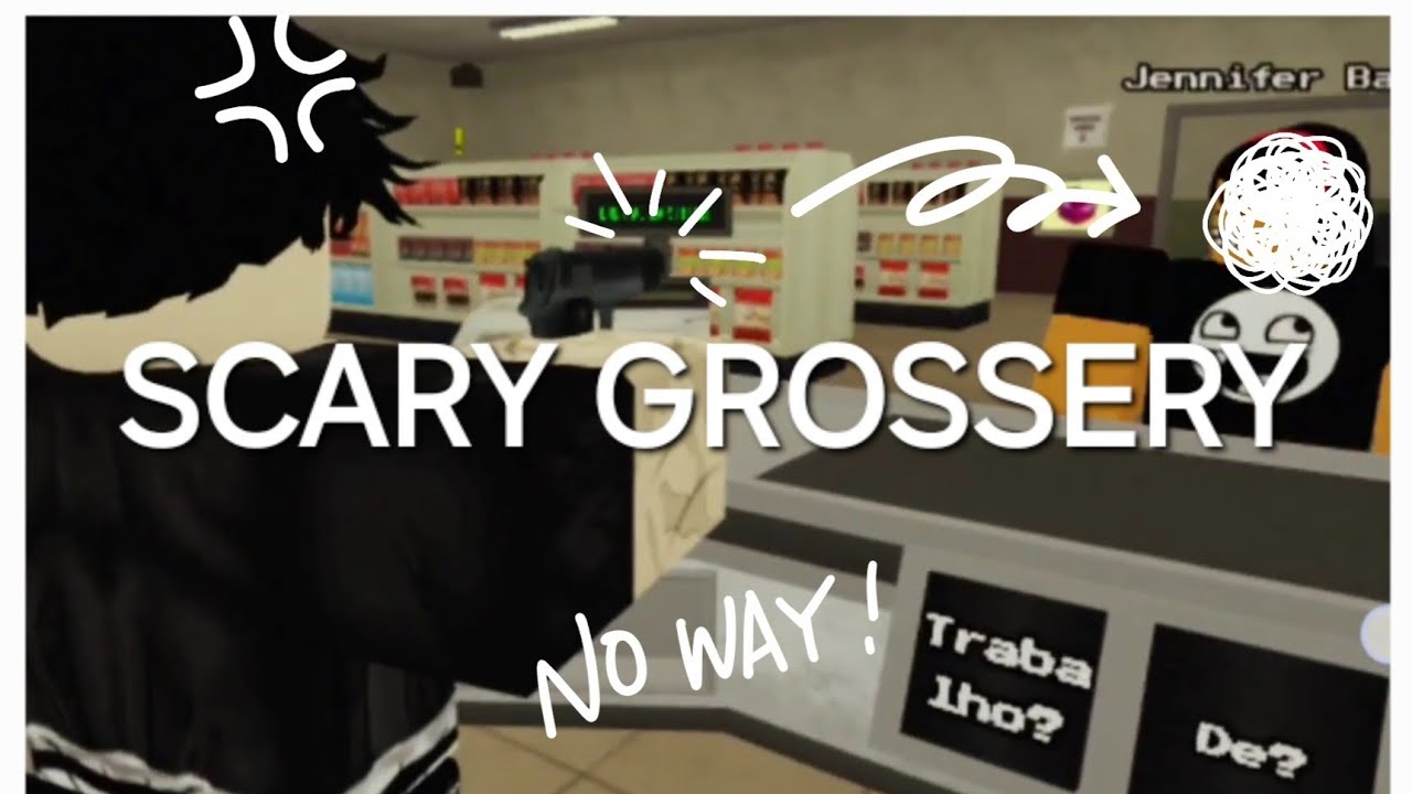 Playing Scary Grossery on Roblox 