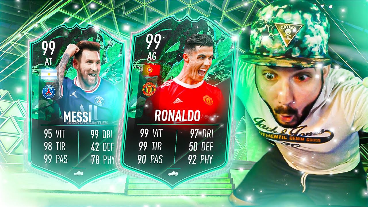 99 RONALDO & 99 MESSI - PACK EN 5 MINUTES ! FIFA 22