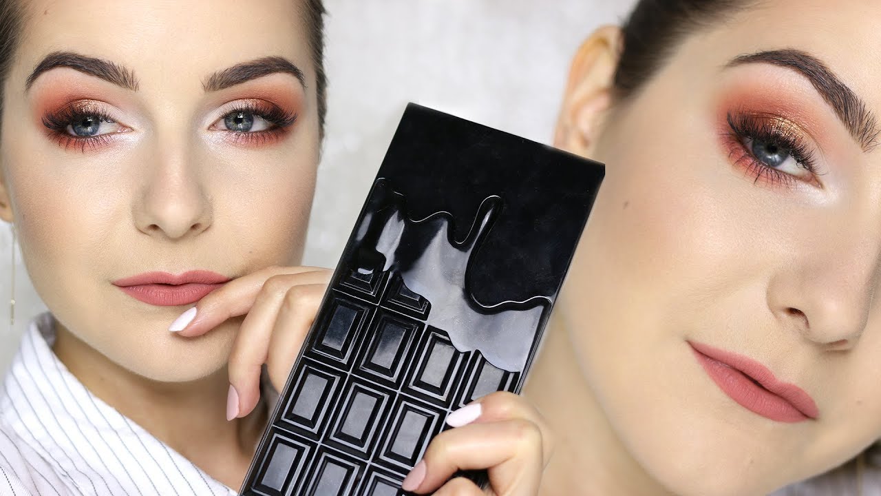 MAKIJAŻ PALETĄ MAKEUP REVOLUTION CHOCOLATE VICE | Milena Makeup