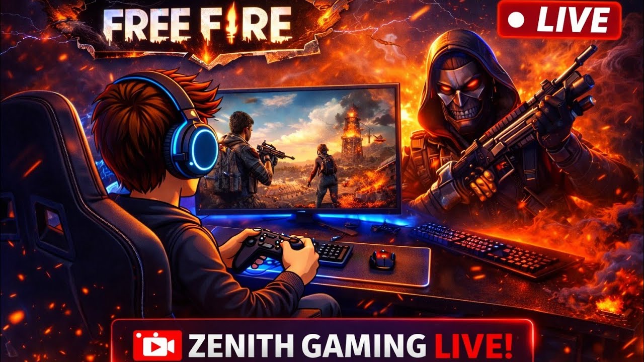ZENITH GAMING  is live on free fire ☠️ 🔥 🐦