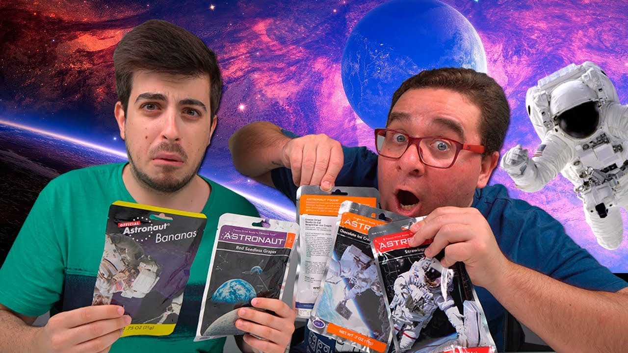OBRIGUEI O BERNARDO A COMER COMIDA DE ASTRONAUTA