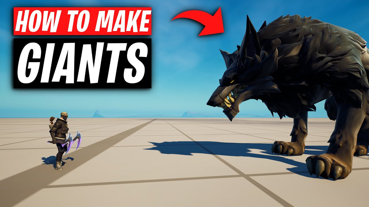 HOW TO MAKE GIANT ANIMALS IN CREATIVE