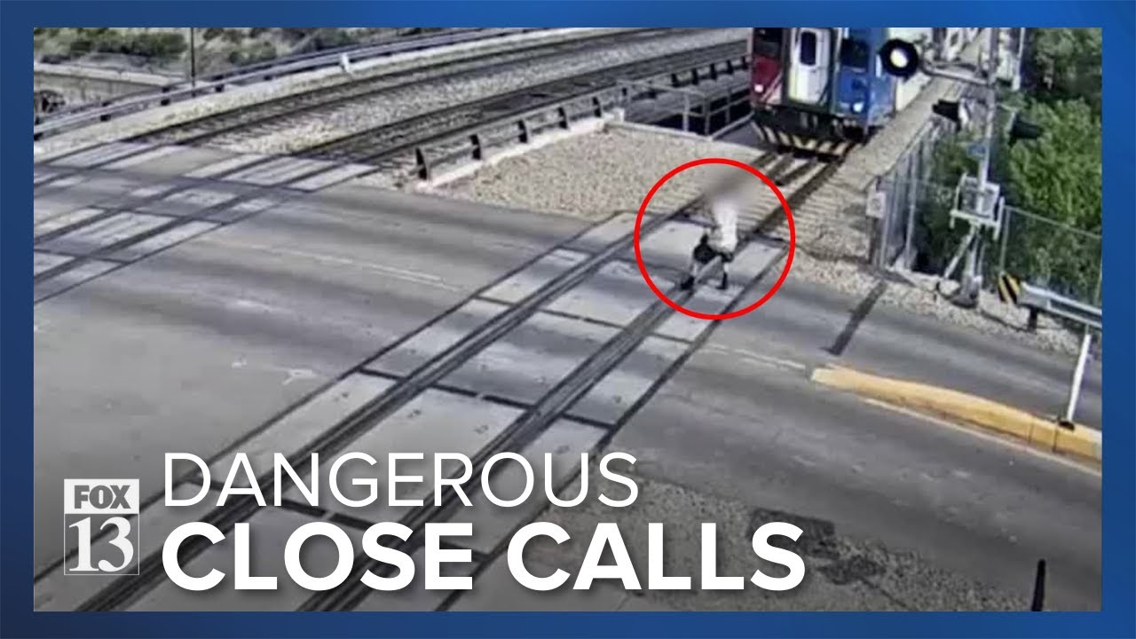 VIDEO: Shocking close calls with Utah trains shared during safety week