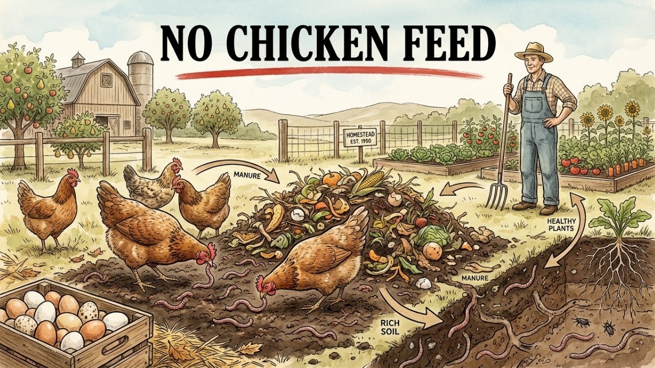 FREE Chicken Feed All Year: The 3-System Homestead Method