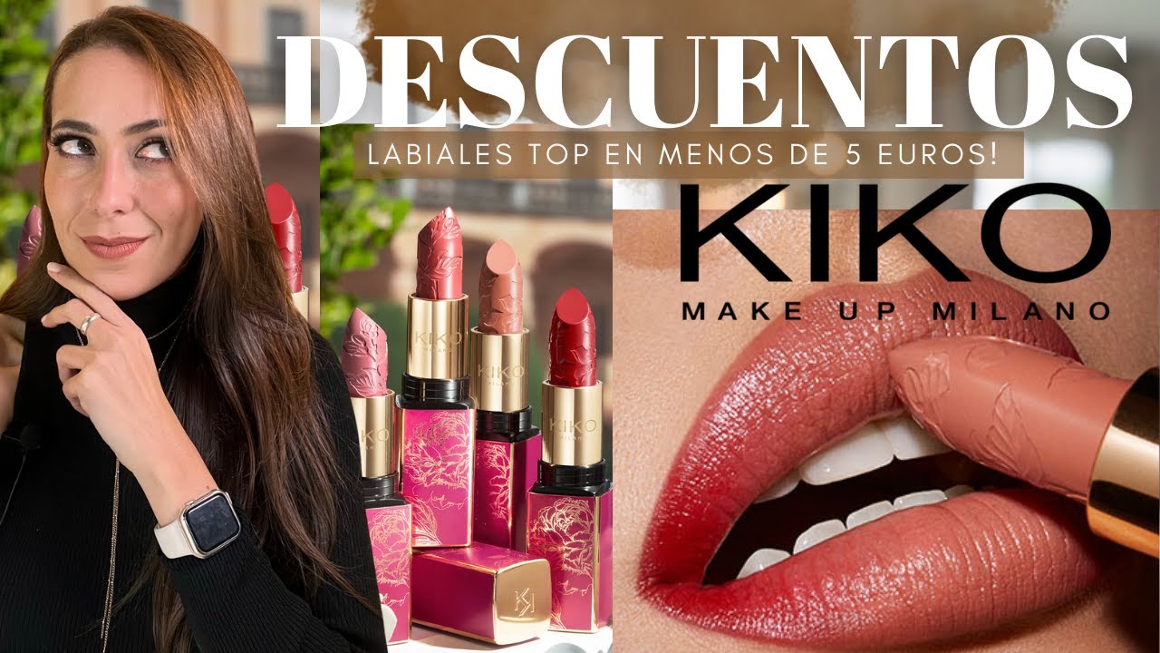 REBAJAS EN KIKO - LABIALES TOP EN MENOS DE 5 EUROS??? - 50% de Descuento