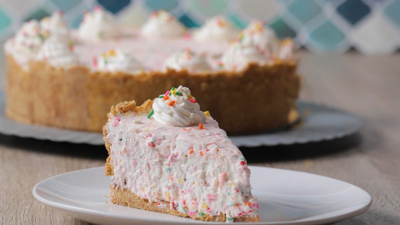 How To Make The Best No-Bake Funfetti Cheesecake • Tasty Recipes