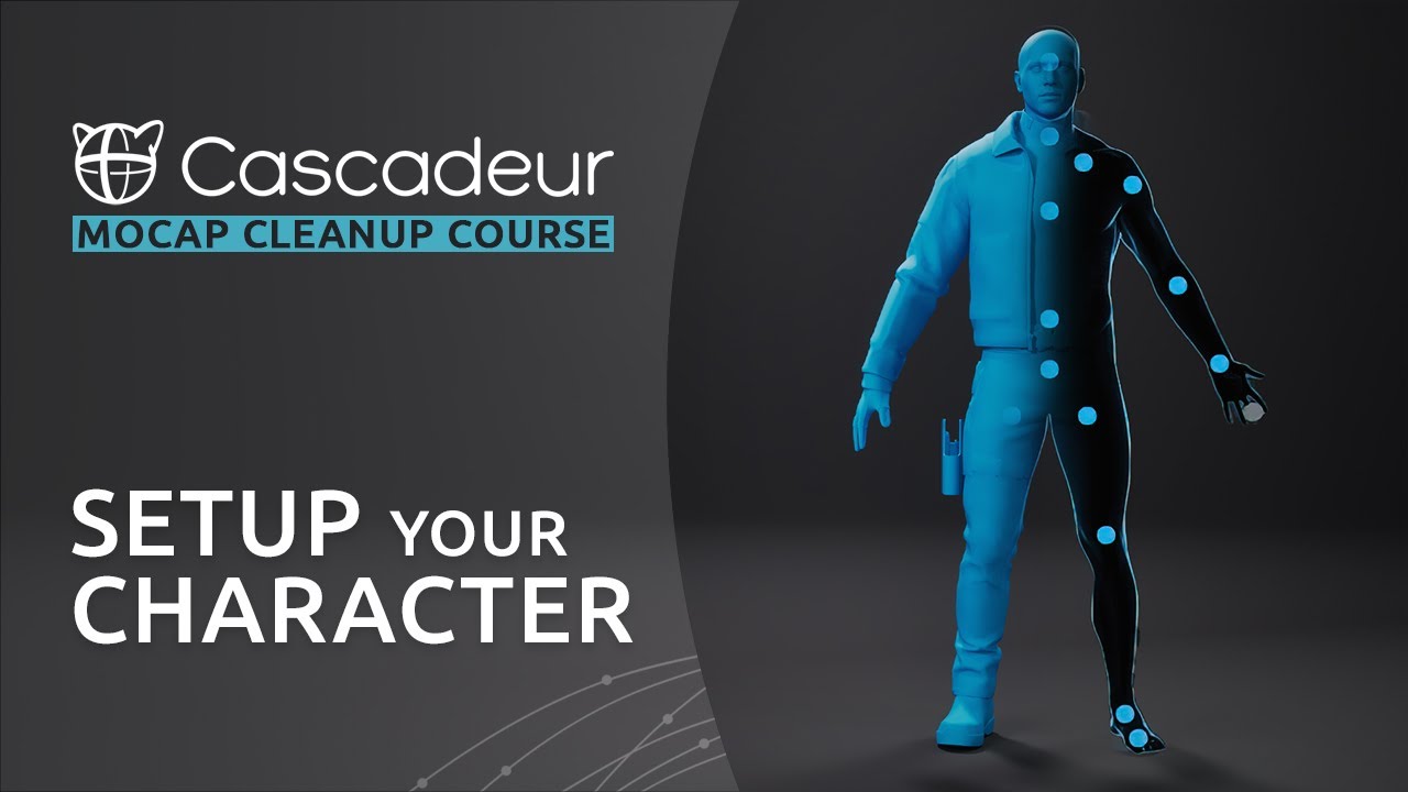Setting Up the Character for Animation Import and Retargeting | Mocap Cleanup Course in Cascadeur