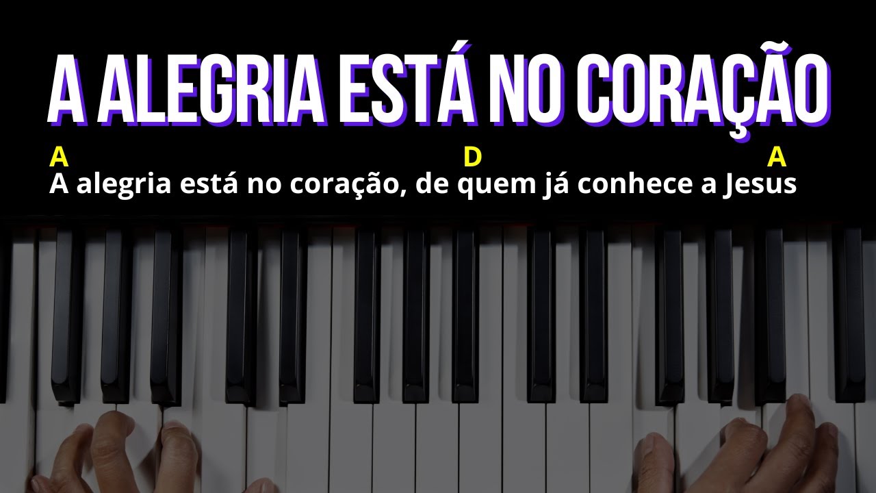 A Alegria Está no Coração - Como fazer o Ritmo - Aula de Teclado