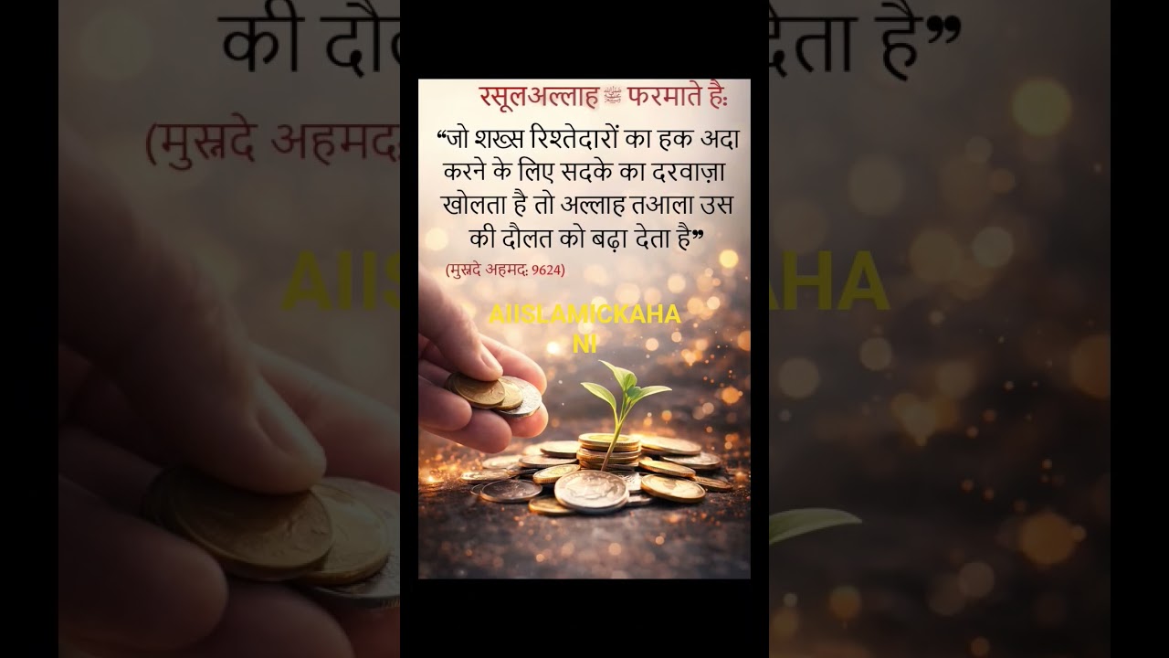 &ldquo;जो देता है वही पाता है &ndash; सदक़ा की ताकत | Secret of Wealth Growth in Islam&rdquo; #hadith #quotes