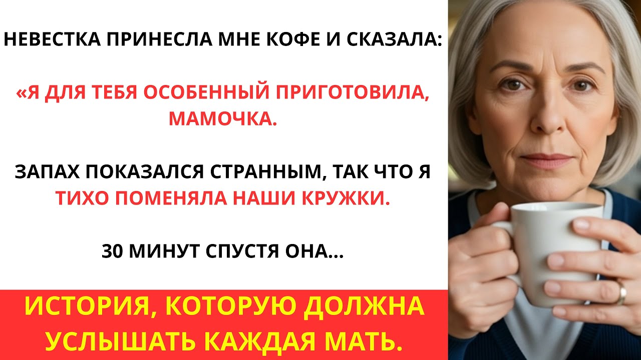 Моя невестка налила мне чашку кофе от которой шёл очень странный запах  я поменяла наши кружки и...