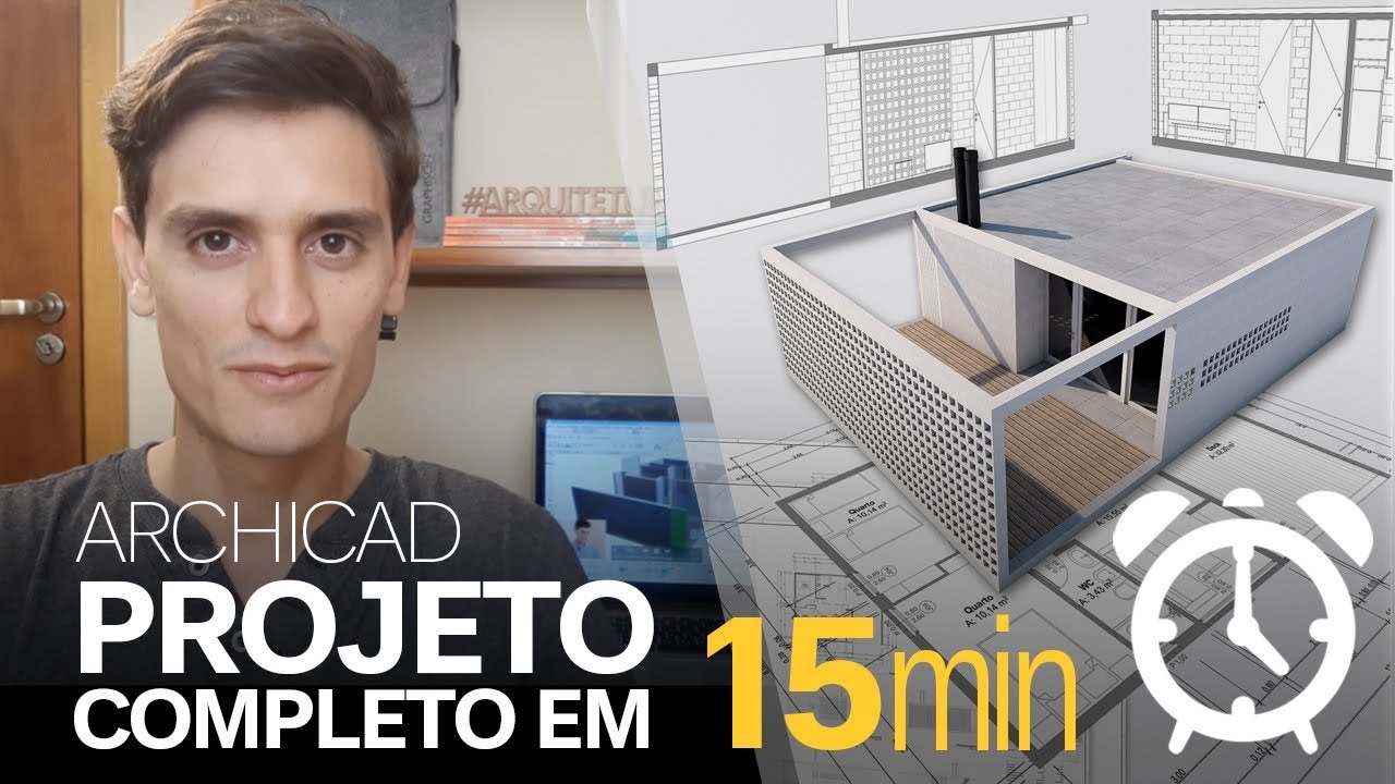 ARCHICAD - Passo a Passo de um Projeto Completo em 15 minutos