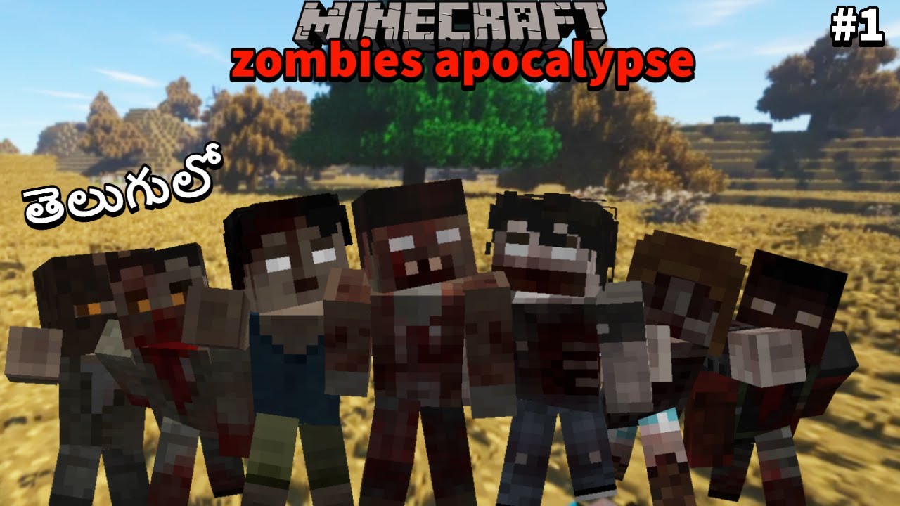 Minecraft Zombie Apocalypse | Survival #1 | In Telugu