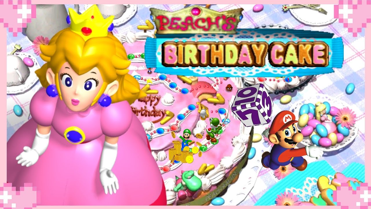 💗 Mario Party (Peach's Birthday Cake) - Peach Gameplay 💗