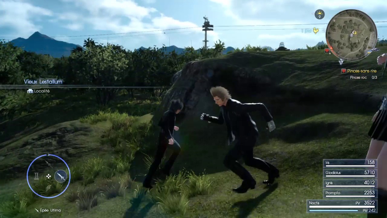 FINAL FANTASY XV emplacement corne incassable et vieux Lestalum