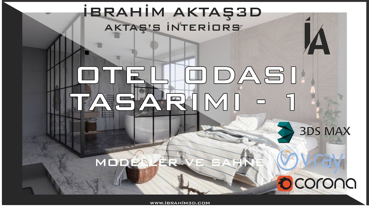 3Ds Max Otel Odası Tasarımı 1