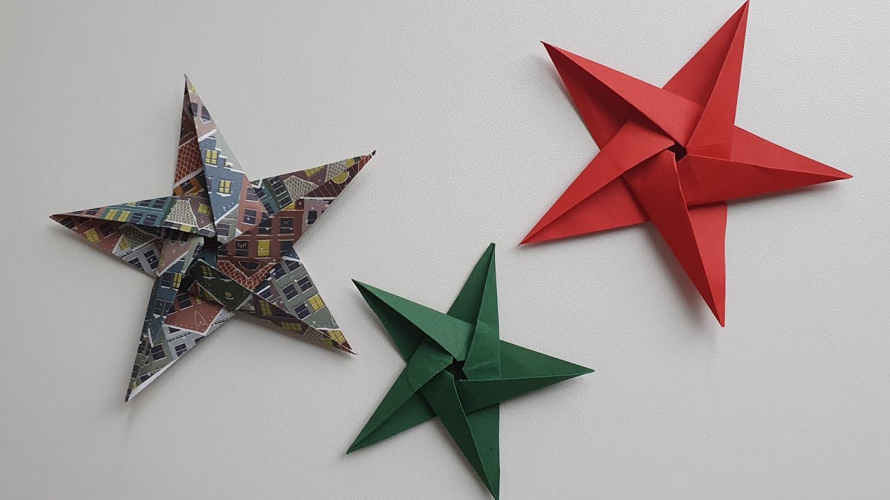 Tuto n°85: Objectif Noël - étoile en Origami