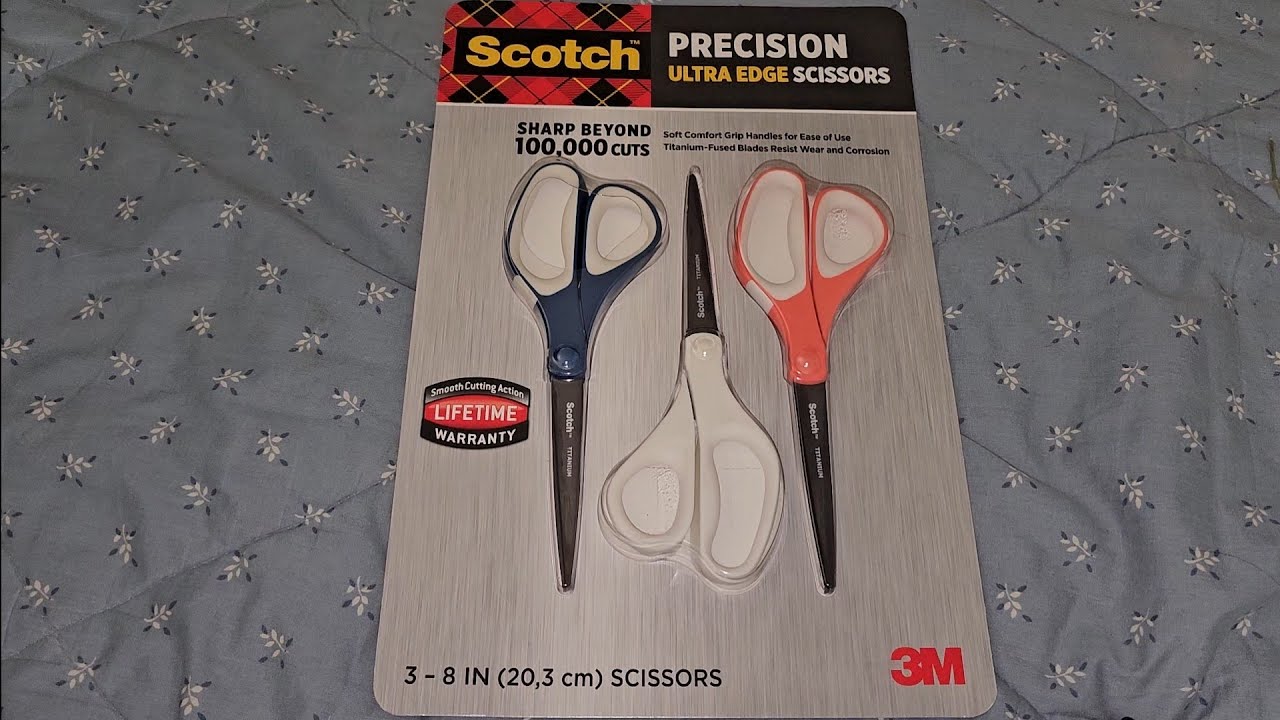 Costco Sale Item Review Scotch 3M Precision Ultra Edge Scissors with Titanium Fused Blades