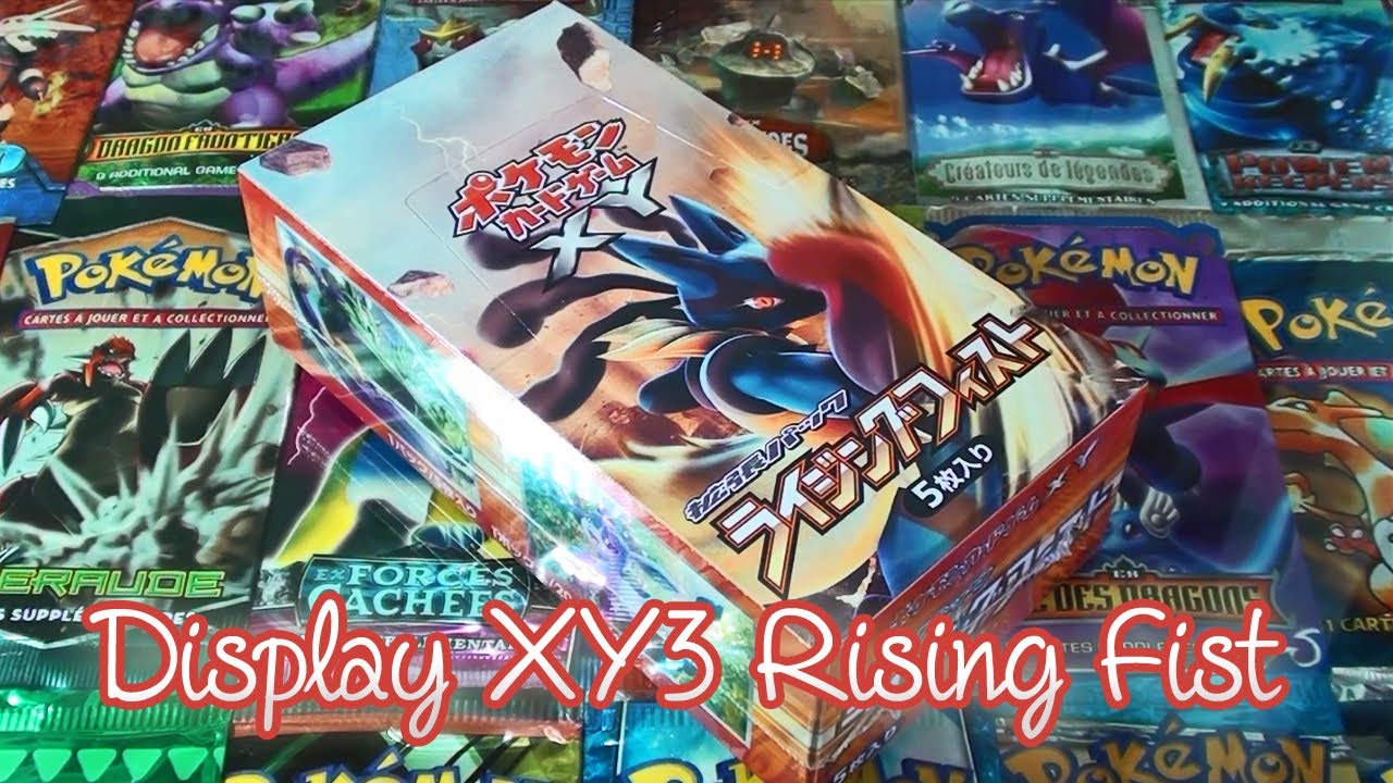 Ouverture d'un Display Pokémon XY3 Rising Fist feat DavidLafargePokemon