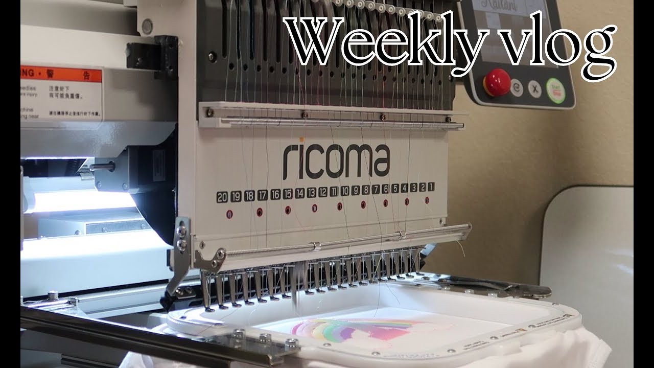 Weekly vlog ~ Work with me on the Ricoma!