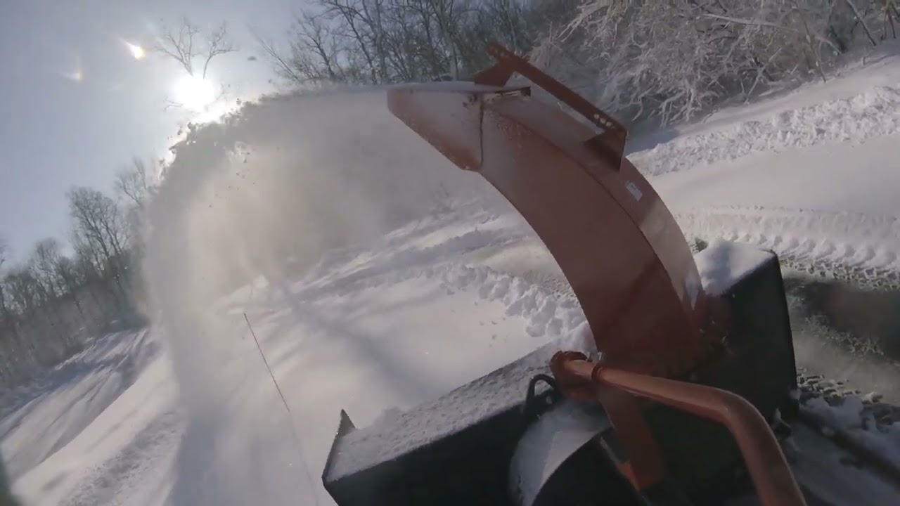 TITAN 3 POINT SNOWBLOWER (first big snow)