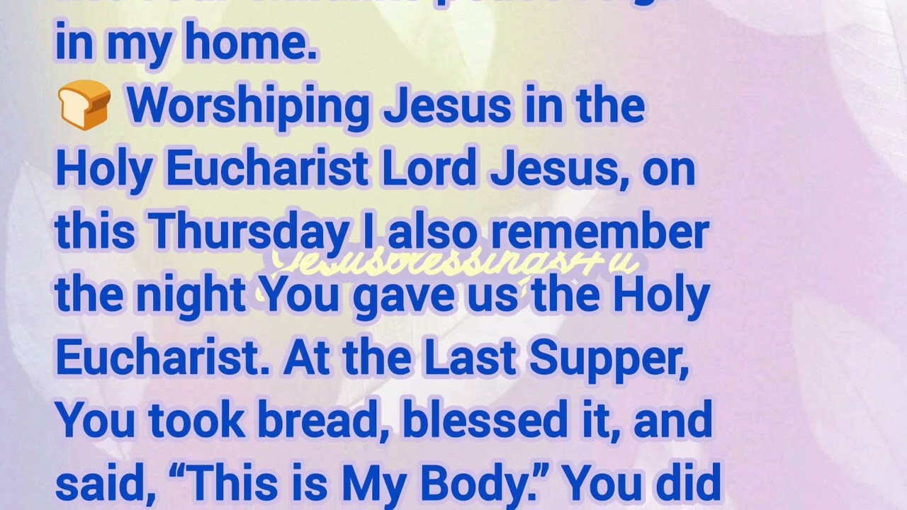 👶🍞 Powerful Thursday Devotion | Infant Jesus & Eucharistic Jesus Prayer