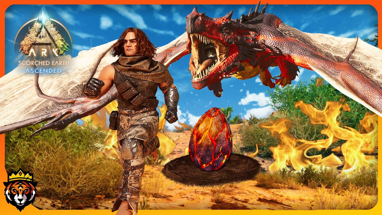 BABY THIEF! Adventure into the Wyvern Nest in Ark Scorched Earth