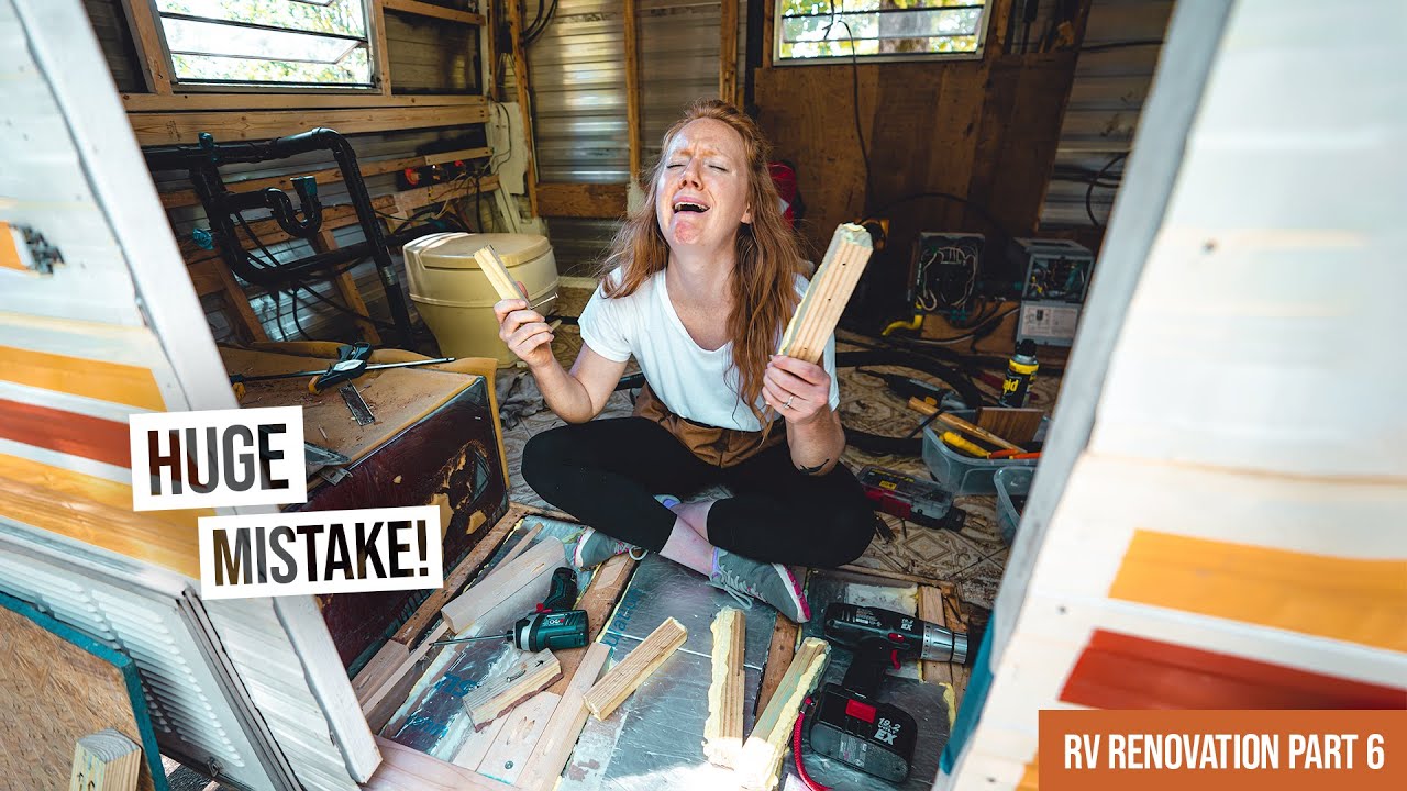 Vintage RV Renovation - Our Biggest Mistake Yet 😭 + Finally Finished Demolition! (Ep. 6)
